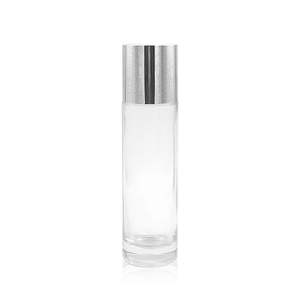 50ml 200ml Bouteille en verre cosmétique sombre de luxe avec pompe - Product Image 5