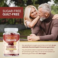 Gummies à la cannelle de Ceylan, soutien antioxydant, santé cardiaque, compléments alimentaires à base de plantes avec du chrome