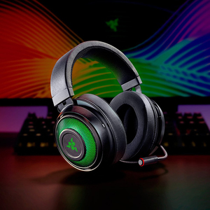Casque Razer Kraken Ultimate USB Surround Sound, casque <span class=keywords><strong>pas</strong></span> <span class=keywords><strong>cher</strong></span> à réduction de bruit active, casque RGB ANC avec microphone filaire pour jeux - Product Image 5
