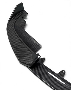 Per Serie 3 G20 330i M340i Separatori Paraurti Anteriore in Fibra di Carbonio con Fori di Scarico Installazione Universale Kit Carrozzeria - Product Image 4