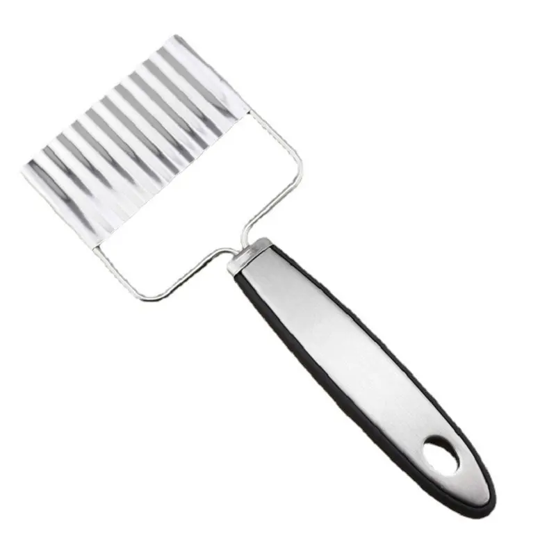 Stainless Steel Kitchen Knife Accessory Special Corrugated Wave Spike Potato Knife for Fancy Slicing French Fries