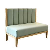 Ensemble de mobilier de restauration moderne personnalisé pour hôtels et cafés, comprenant des banquettes de restauration rapide, des canapés, des tables à manger et des chaises.