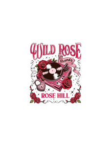 Elsie Silvery Merch Wild Rose <b>Records</b> Shirt Women's Short <b>Sleeve</b> Floral Printed T-Shirt Bookish Romance Novel Design - Product Image 1