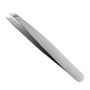 แหนบคิ้วสแตนเลสปลายเฉียงทนทานสำหรับเครื่องมือแต่งหน้ากำจัดขนคิ้ว - Product Image 2