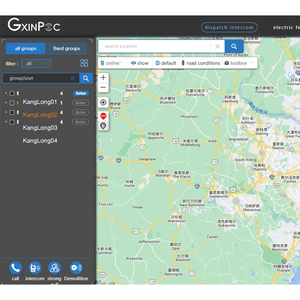 Plateforme vocale d'intercom mondiale GxinPOC + Plateforme de dispatching GPS 4G POC IPx4 Résistante à l'eau Batterie 1000-1500mAh Utilisation aéronautique - Product Image 4