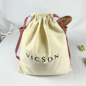 Promotion Customized Organic Cotton <b>Drawstring</b> Shopping Bag Reusable Cotton Storage Bag Cotton Jewelry <b>Pouches</b> With Silk Ribbon - Product Image 1