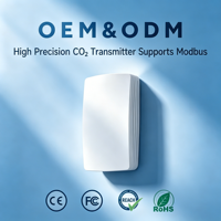 Monitor de CO2 de Alta Precisión para Habitaciones Inteligentes, Clasificación IP30, Comunicación Modbus RS485, Sensor Senseair S12, Rango de 0-5000 ppm, para Contratistas de HVAC