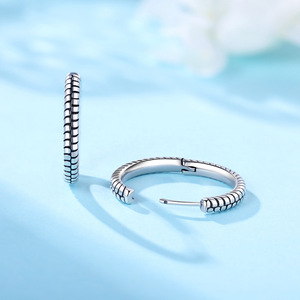 Estos aretes de cobre blanco con diseño de hueso de serpiente son resistentes a la decoloración y son un gran regalo para el día a día o para fiestas para niñas. - Product Image 3