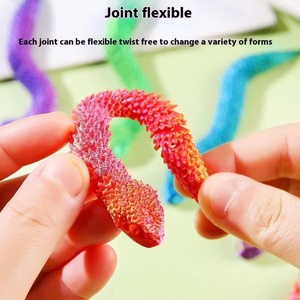 Juguetes Divertidos de Animales en 3D, Serpiente Pequeña, Impresos en 3D, para Niños, Hechos en China, Fujian, 2025 - Product Image 4