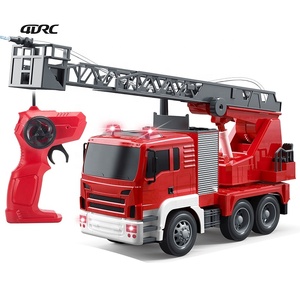 Camión de Bomberos a Control Remoto 4DRC Escala 1/14, 4 Canales, 2.4GHz, con Rociador de Agua, Escalera Telescópica <span class=keywords><strong>Manual</strong></span>, Sirena, Luces - Product Image 1
