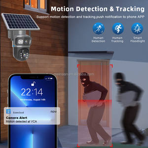 Eseecloud 3屏<span class=keywords><strong>2</strong></span>镜头4g无线太阳能电池板低功率PTZ摄像机4k闭路电视户外安全4g sim卡太阳能摄像机 - Product Image 6