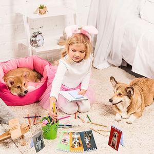 รางวัลสำหรับเด็กในห้องเรียน ของแจก สมุดโน้ตขนาดเล็ก รูปสุนัข สัตว์เลี้ยง ถุงของขวัญ สมุดบันทึกแบบสันห่วงลายสุนัข ลูกสุนัข และสัตว์ต่างๆ - Product Image 3