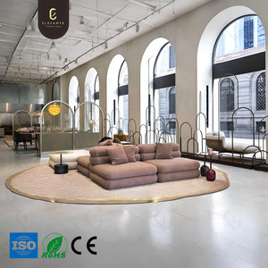 Hiện đại đa năng <span class=keywords><strong>sofa</strong></span> cắt biệt thự cao cấp hiện đại Ba chỗ ngồi nối ghế ánh sáng sang trọng vải Modular <span class=keywords><strong>sofa</strong></span> Set - Product Image 4