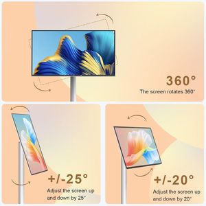 Vente en gros de téléviseurs intelligents 21.5 pouces Écran de télévision <span class=keywords><strong>portable</strong></span> LCD TV <span class=keywords><strong>portable</strong></span> à écran tactile Smart TV avec caméra <span class=keywords><strong>sur</strong></span> pied - Product Image 3