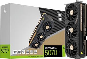 การ์ดจอ RTX 5070Ti GDDR7 16GB สำหรับเดสก์ท็อป พัดลมสามตัว สำหรับเล่นเกมและงานออกแบบ - Product Image 3