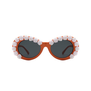 Lunettes de soleil ovales et rondes pour femmes Vystra - Style floral tendance - Product Image 4