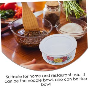 Senny Fournisseur Grossiste – Ensemble de Bols de Rangement en Émail Acier, Couvercle en Métal, Assiette à Fruits Décorative, Service de Plats pour Fruits en Émail - Product Image 5