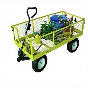 Multi-Purpose 4 Wheel Metal Mesh <strong>Cart</strong> 700KG Load Capacity OEM Customizable for Outdoor Picnics Warehouse Logistics Gardening - Product Image 1