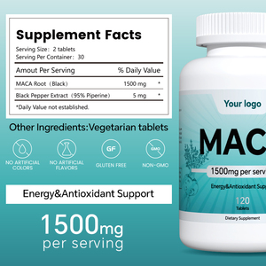 Tabletas de Polvo de Raíz de Maca |   Tónico Tradicional para la Energía y la Fertilidad |   Apoya la Menopausia, el Estado de Ánimo y el Rendimiento Físico |   180 Tabletas - Product Image 6
