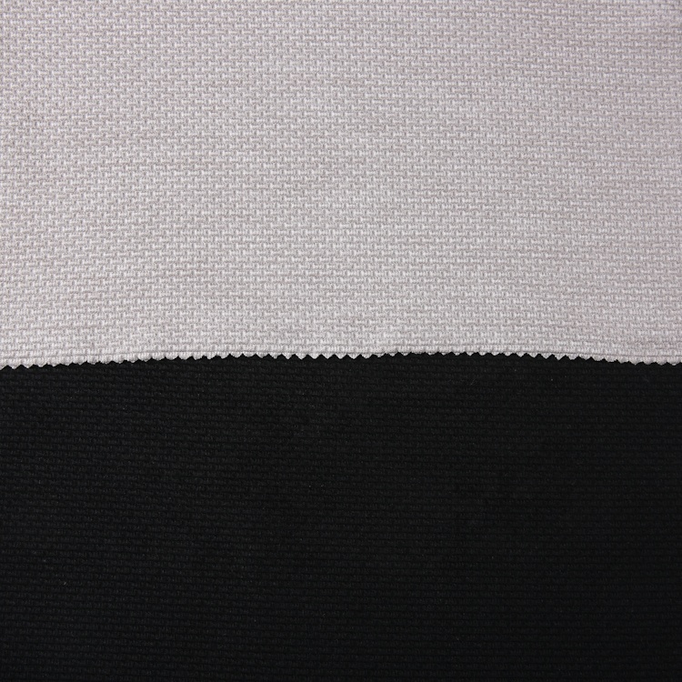 Factory wholesale plain dyed polyester nylon spandex jacquard stretch fabric for coat