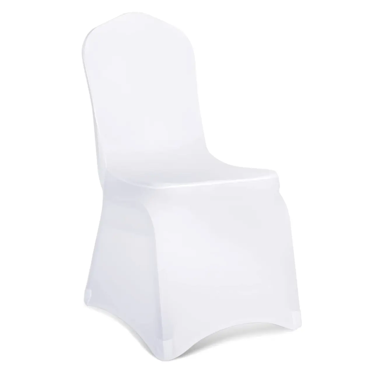 White color Spandex Stretch Wedding Chair Covers