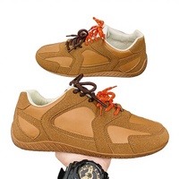 Untuk Perbandingan ~ Model 060 Retro Kulit Asli Ringan Lembut Fleksibel Anti-Selip Sepatu Jalan Musim Dingin Wanita Forrest Gump