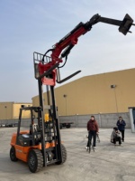 A 2.5-ton Forklift with a Telescopic Boom, with a Working Radius of 6.2 Meters.