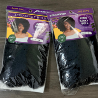 FASHION IDOL Estensioni per Dreadlock in Capelli Sintetici Afro Kinky Bulk da 12 Pollici 100g, per Riparazione Loc, Intrecciare e Annodare, Trama Singola Stretta