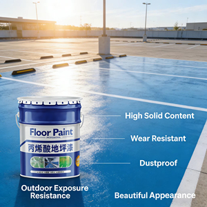 Pintura Acrílica Industrial para Pisos, Revestimiento de Cemento Resistente al Desgaste y a la Corrosión para Talleres y Almacenes - Product Image 3