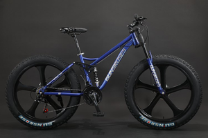 Bicicleta de Montaña para Adultos DomeRide de 21 Velocidades, 26-29 Pulgadas, Frenos de Disco, Horquilla de Aluminio, Neumáticos Anchos, Bicicleta para Nieve, Portátil - Product Image 6