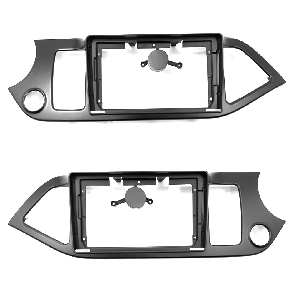 2 Din Autoradio Installatie Plastic Fascia Paneelframe Voor Kia Picanto Ochtend 2011-2017 Links Rechts Drive Dashboard Mount Kit