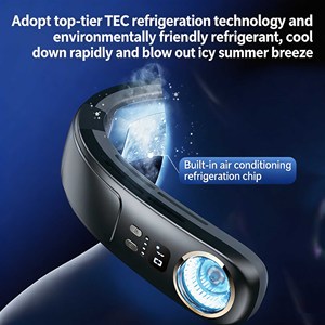 Ventilador de Cuello WUYANG con Refrigeración por Semiconductor, Aire Acondicionado de Cuello Portátil sin Aspas de 4000 mAh, Ventilador Personal de 3 Velocidades - Product Image 4