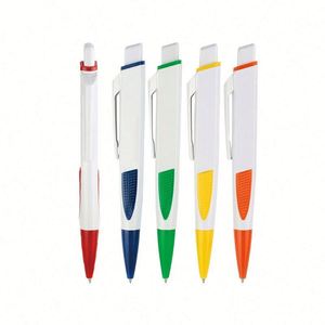 Office Supplies Wholesale Low Price Luxury <b>White</b> Cheap square Plastic Ballpoint <b>Pen</b> Custom Diy Advertising with logo - Product Image 2