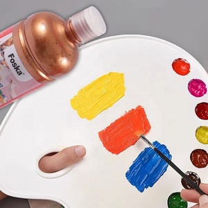 Peinture acrylique métallique non toxique Foska, 10 couleurs, grande taille, en vrac, pour artistes, enfants, peinture murale, peinture pour affiches - Product Image 2