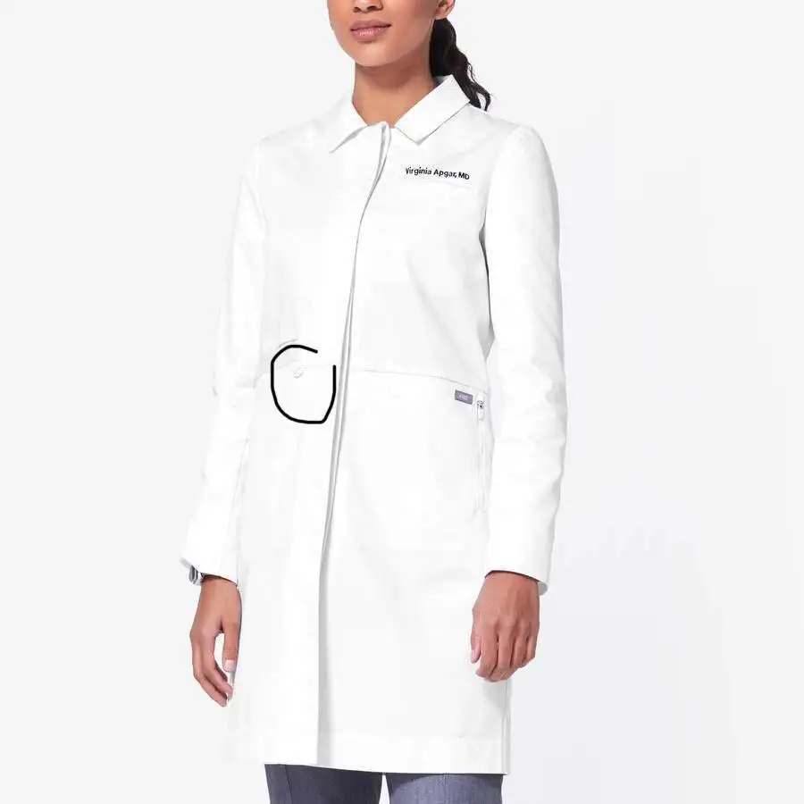 Wholesale Designer Hospital Doctors Uniform Pharmaceutical Workwear Lab Coats White Woven Medical Uniforms for Female and Male