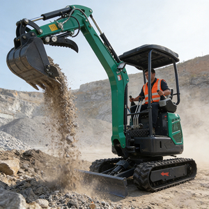 Mini-excavatrice sur chenilles de 1,8 tonne de qualité supérieure, homologuée CE EPA Euro <span class=keywords><strong>5</strong></span>, excavatrice hydraulique pour la construction agricole - Product Image 3