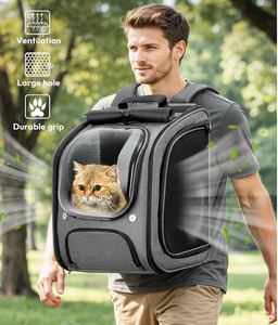 <b>Cat</b> <b>Backpack</b> Carrier Large Space <b>Cat</b> Bubble <b>Backpack</b> Breathable <b>Cat</b> Carrier Shaded Dog <b>Backpack</b> Carrier - Product Image 2