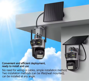 Caméra CCTV AOV 4K 8MP à double objectif, zoom 6X, enregistrement 24h/24 et 7j/7, vision nocturne CMOS pour la sécurité extérieure, surveillance 4G Wifi solaire - Product Image 6