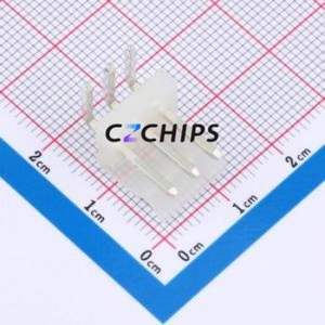 3.96-3AWT Wire-to-Board Pin Header Bent Lead Through Hole,P=3.96mm Connector 1x3P 3.96mm Right Angle Insert 3P - Product Image 1