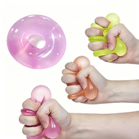 Nouveau produit : Balle anti-stress en TPR en forme de donut, jouet de décompression souple, cadeau promotionnel pour enfants et adultes
