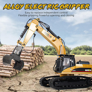 Excavatrice RC <span class=keywords><strong>HUINA</strong></span> 1580 mise à niveau 1/14, véhicule d'ingénierie en métal <span class=keywords><strong>V4</strong></span>, grappin à billes électrique, rotation à 360°, griffe de cisaillement - Product Image 3