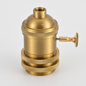 E26/<span class=keywords><strong>E27</strong></span> Brass đèn ổ cắm với chuyển đổi - Product Image 6