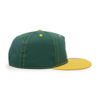 Hip Hop ajusté 5 panneaux logo à bord plat blanc hommes 3d broderie personnalisé coton sport Snapback chapeaux casquettes