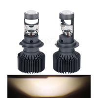Ampoules de phare de voiture GOODZOOM H7 LED, 4300K blanc chaud, mini lentille, ampoule de phare LED, Bombillas LED, Bombilla De Faro LED H7 pour voiture, camion