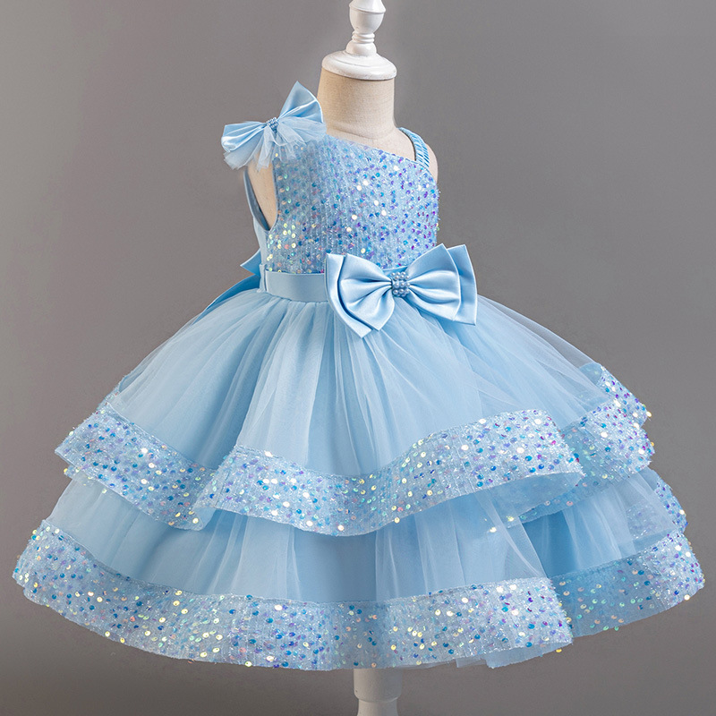 dress for 7th birthday Girls Elegant Princess Dresses for Party Birthday 2 3 4 6 7 8 Years Ki –  Mega Mart Center main image 0