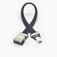 Ugreen — câble USB 3.1 Type c FPV, ruban mince et plat de Type A à Type C, angle droit à 90 degrés
