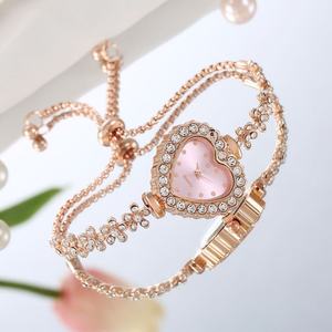<span class=keywords><strong>Montre</strong></span> pour <span class=keywords><strong>femme</strong></span> LP26, motif cœur et fleurs, sertie de diamants, bracelet réglable, <span class=keywords><strong>montre</strong></span> à quartz pour <span class=keywords><strong>femme</strong></span>, <span class=keywords><strong>fine</strong></span>, décontractée, luxueuse - Product Image 2