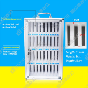 Alumínio celular armazenamento caixa bolso celular armário de armazenamento 60 slots células para sala de aula escola escritório - Product Image 2