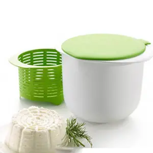Besafe <span class=keywords><strong>Kit</strong></span> de fabrication de <span class=keywords><strong>fromage</strong></span> en plastique réutilisable sans BPA pour micro-ondes avec couvercle en silicone pour la fabrication de <span class=keywords><strong>fromage</strong></span> au beurre et au yaourt - Product Image 2