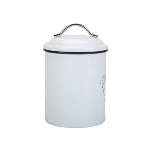 Set di 3 <span class=keywords><strong>Contenitori</strong></span> <span class=keywords><strong>per</strong></span> Cucina in Acciaio al Carbonio Verniciato a Polvere, Multifunzione <span class=keywords><strong>per</strong></span> Conservazione di Tè, <span class=keywords><strong>Zucchero</strong></span> <span class=keywords><strong>e</strong></span> Caffè - Product Image 3